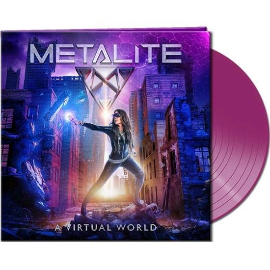 Cover for Metalite · A Virtual World (Indie Exclusive-clear Purple Vinyl) (LP) [Limited edition] (2021)