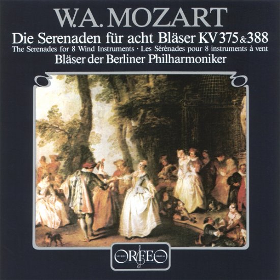 Cover for Bläser der Berliner Philharmoniker · MOZART Serenaden f. 8 Bläser *d* (LP) (1985)
