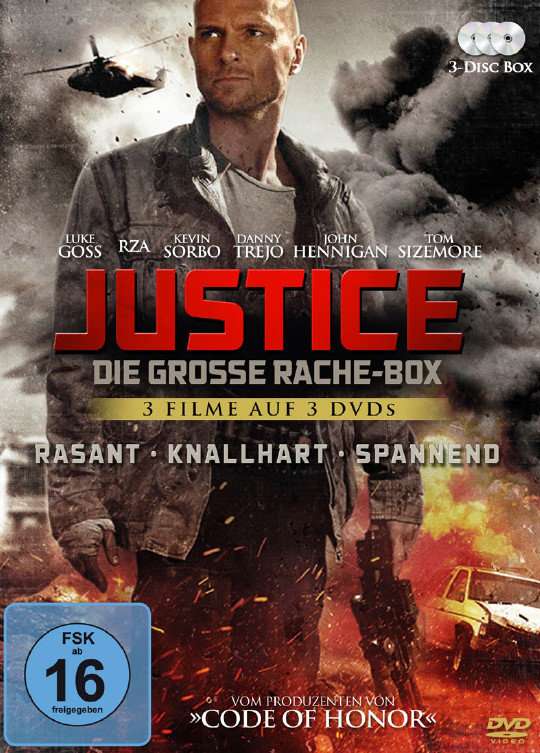 Cover for JUSTICE-DIE GROßE RACHE-BOX (3 FILME AUF 3 DVDS) (DVD) (2020)