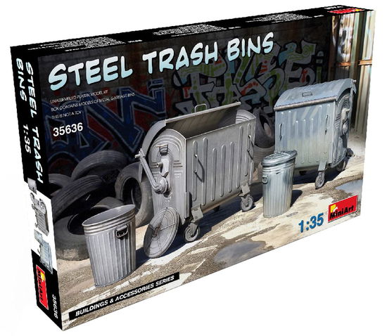 Cover for MiniArt · 1/35 Steel Trash Bins (Legetøj)