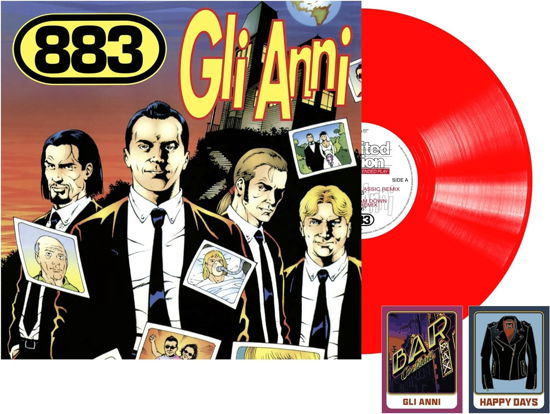 Cover for 883 · Gli Anni (Original Version 1996 - Vinile 180gr. Rosso + 2 Figurine Speciali) Lt (LP) (2024)