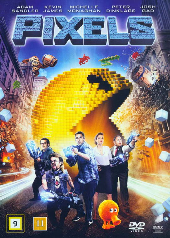 Pixels - Adam Sandler / Kevin James / Michelle Monaghan / Peter Dinklage / Josh Gad / Brian Cox - Elokuva - Sony - 5051162354116 - maanantai 28. joulukuuta 2015