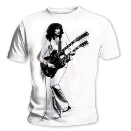 Cover for Jimmy Page · Jimmy Page Unisex T-Shirt: Urban Image (T-shirt) [size S] [White - Unisex edition] (2014)