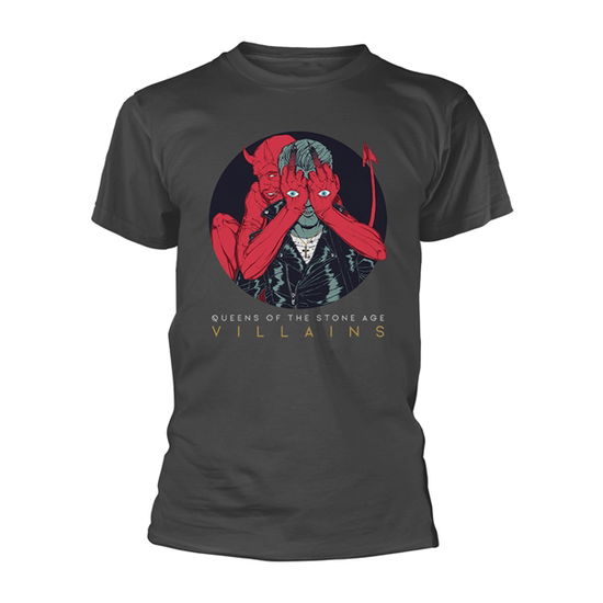 Cover for Queens of the Stone Age · Villains (Album) (TØJ) [size M] [Grey edition] (2018)