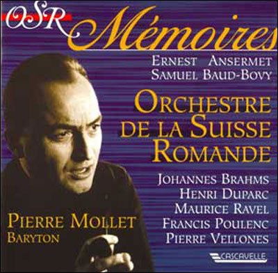 Cover for Mollet,pierre / ansermet / orch.suisse Romande · Vier Ernste Gesänge/3 Melodien / lieder (CD)