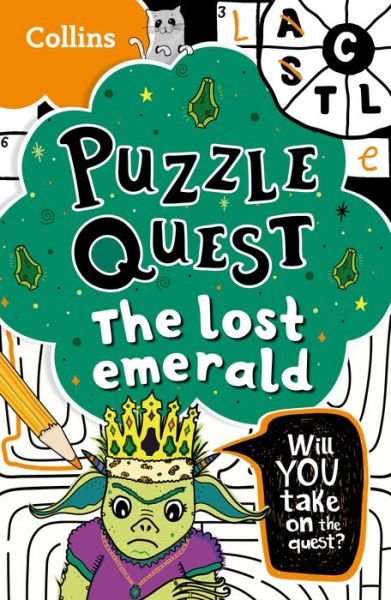 Cover for Kia Marie Hunt · The Lost Emerald: Mystery Puzzles for Kids - Puzzle Quest (Paperback Book) (2022)