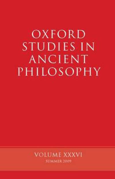 Cover for Brad Inwood · Oxford Studies in Ancient Philosophy, Volume XXXVI - Oxford Studies in Ancient Philosophy (Paperback Book) (2009)