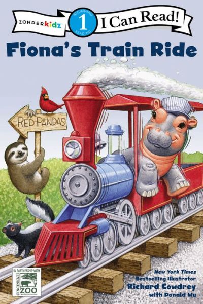 Cover for Fiona's Train Ride: Level 1 - I Can Read! / A Fiona the Hippo Book (Paperback Book) (2022)