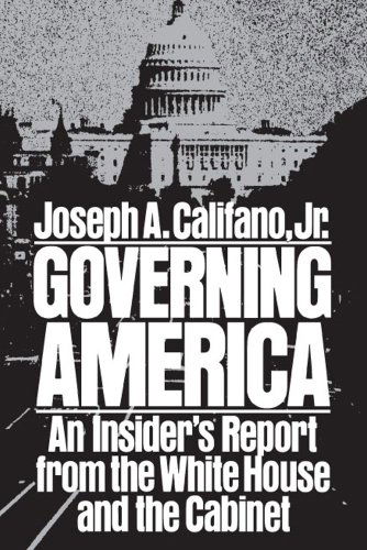 Cover for Joseph A. Califano Jr. · Governing America (Pocketbok) (2007)
