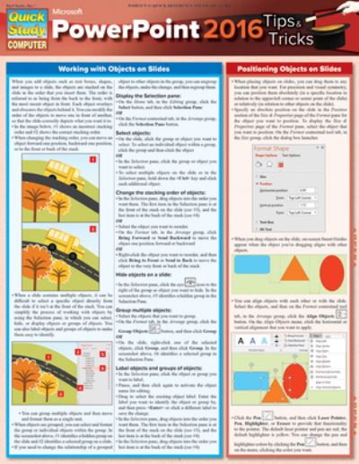 Microsoft Powerpoint 2016 Tips - Joan Lambert - Books - Barcharts, Inc - 9781423226116 - May 1, 2016