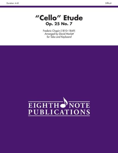 Cover for Frédéric Chopin · Cello Etude (Book) (2011)