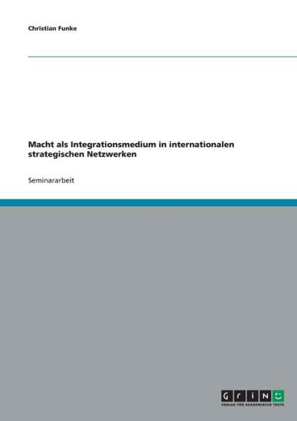 Cover for Funke · Macht als Integrationsmedium in i (Book)