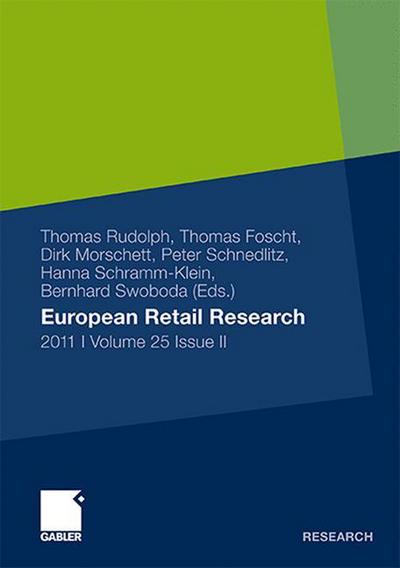 Cover for Thomas Rudolph · European Retail Research 2011, Volume 25 Issue II - European Retail Research (Paperback Book) [2012 edition] (2011)