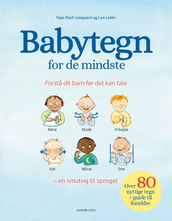 Cover for Naja Bach Leegaard og Lea Letén · Babytegn for de mindste (Cardboard Book) [1er édition] (2023)