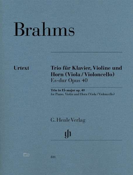 Cover for Brahms · Trio für Klavier, Violine und Ho (Book)