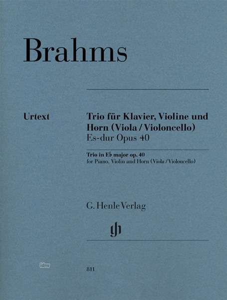 Cover for Brahms · Trio für Klavier, Violine und Ho (Bok)