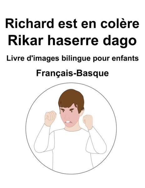 Cover for Richard Carlson · Francais-Basque Richard est en colere / Rikar haserre dago Livre d'images bilingue pour enfants (Taschenbuch) (2022)