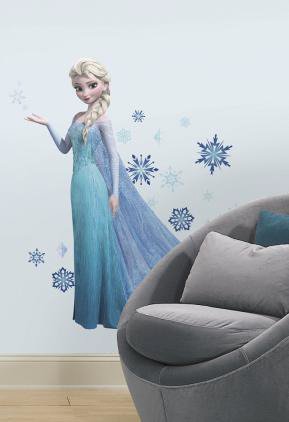 Frozen Elsa Large 48" Glitter Wall Decals - Disney - Merchandise -  - 0034878223117 - 