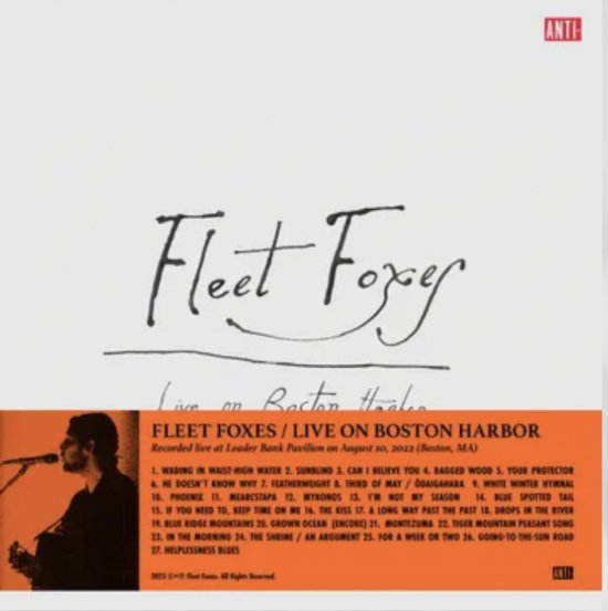 Cover for Fleet Foxes · RSD 2024 - Live on Boston Harbor (LP) (2024)