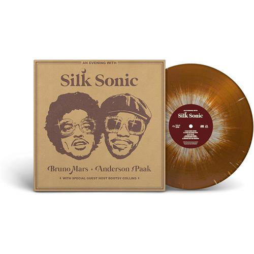 An Evening With Silk Sonic Limited Brown & White Splatter edition