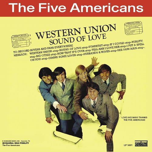 Cover for Five Americans · Western Union (Gold Vinyl) (LP) [Reissue edition] (2022)