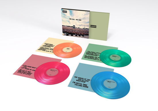 Cover for Oasis · Time Flies...1994-2009 (Orange, Green, Pink &amp; Blue) (LP) [RSD 2025 Box Set edition] (2025)