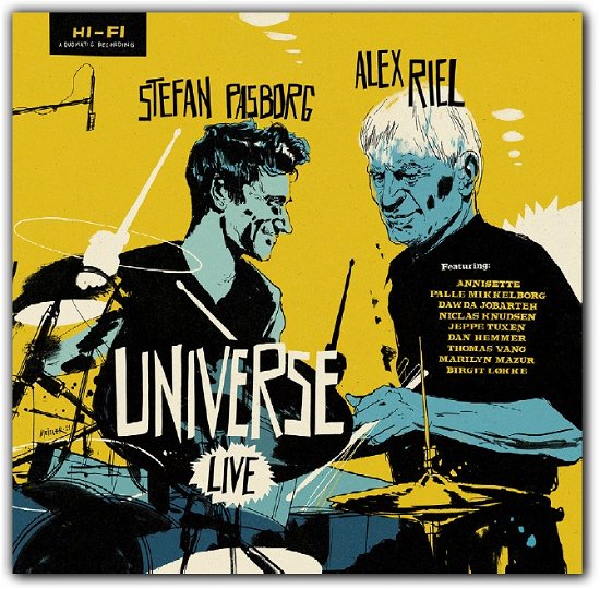 Cover for Alex Riel &amp; Stefan Pasborg Universe · Live (LP) (2021)