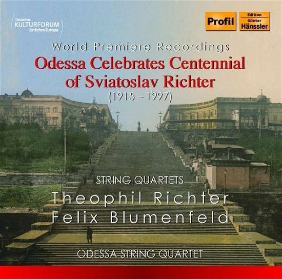 Cover for Richter / Odessa String Quartet · Odessa Celebrates Centennial of Sviatoslav Richter (CD) (2015)