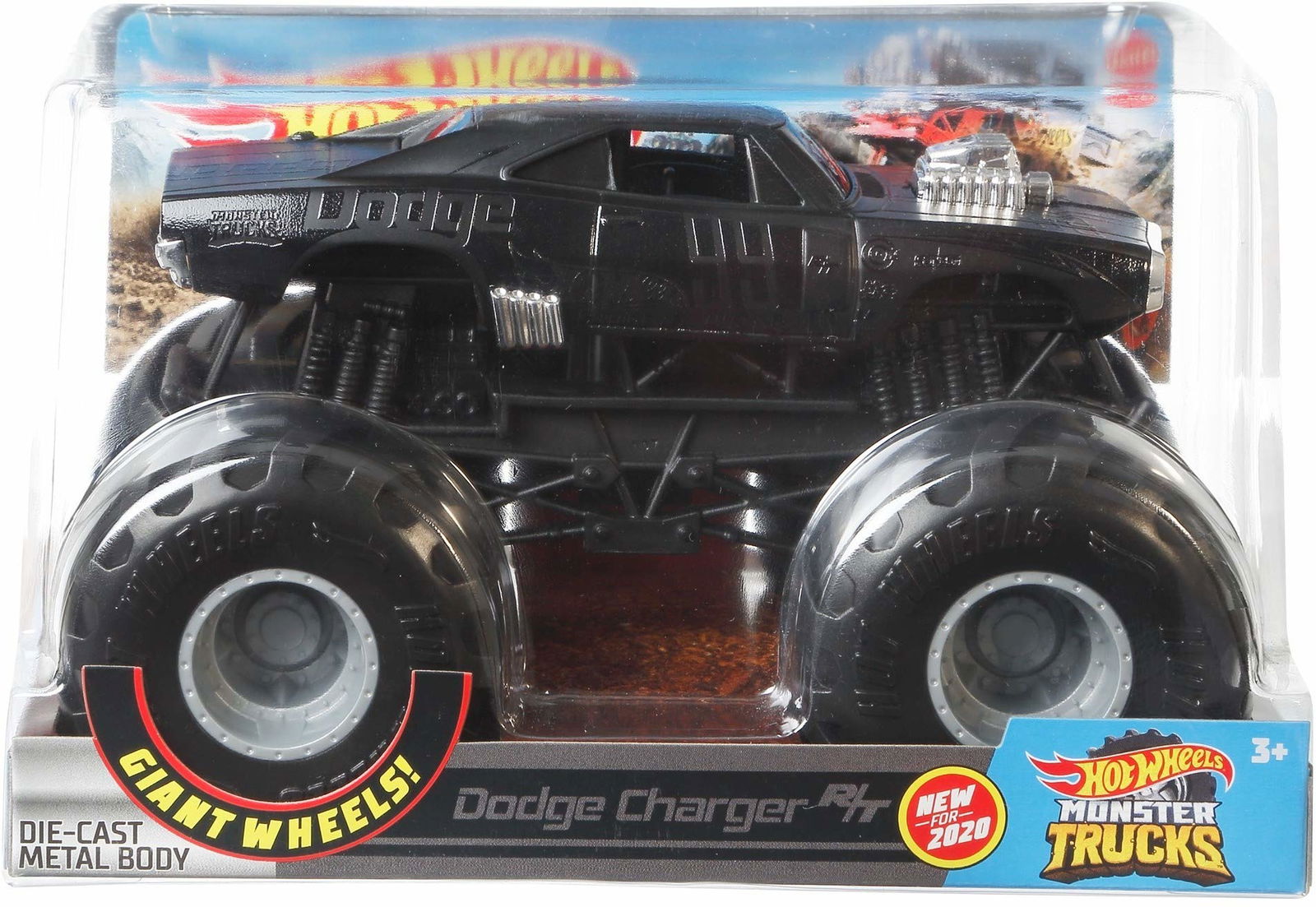 Hot wheels monster truck best sale dodge charger