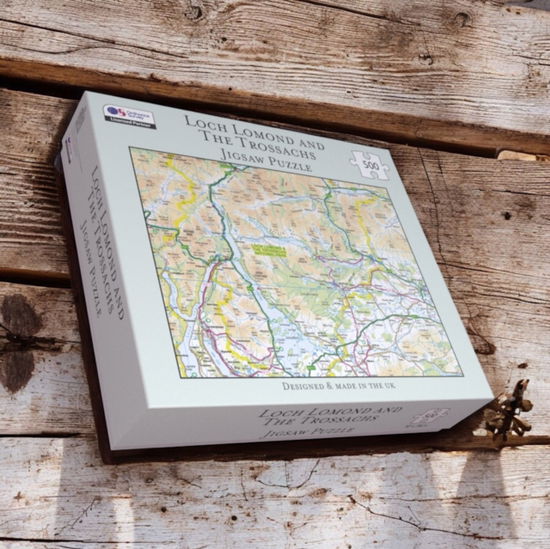 Cover for OS Map 500 Piece Premium Jigsaw Puzzle - Loch Lomond and The Trossachs National Park (Brinquedos) (2025)