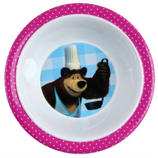 Masha & the Bear Bowl 16 Cm - Masha and the Bear - Barbo Toys - Andet - GAZELLE BOOK SERVICES - 5704976076117 - 13. december 2021