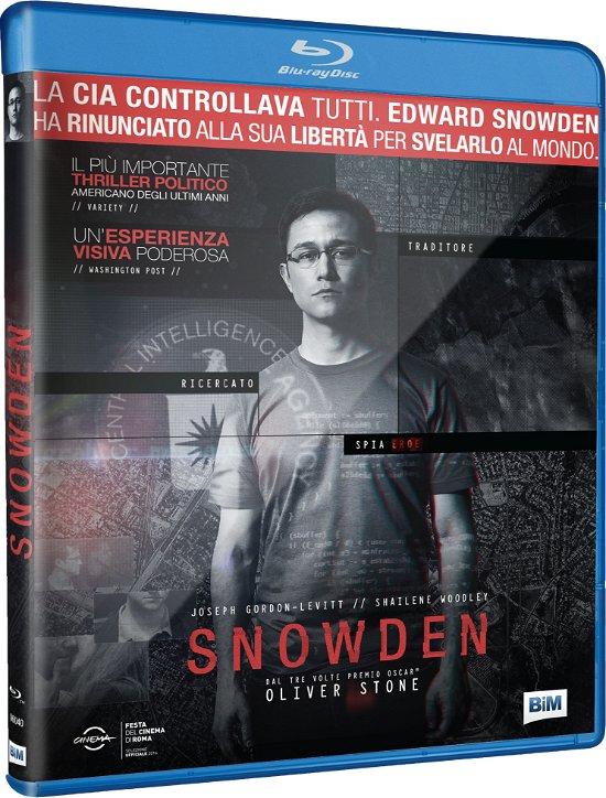 Cover for Joseph Gordon-levitt,melissa Leo,zachary Quinto · Snowden (Blu-ray) (2017)