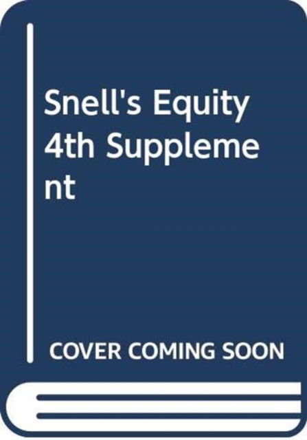 Snell's Equity - McGhee, John, QC - Książki - Sweet & Maxwell Ltd - 9780414068117 - 11 grudnia 2018