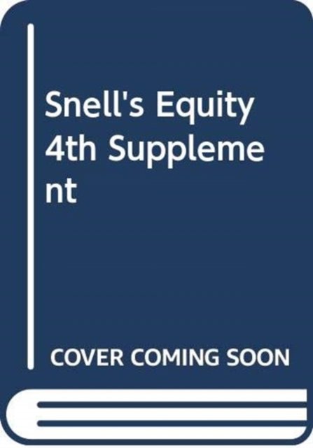 Cover for McGhee, John, QC · Snell's Equity (Paperback Book) (2018)
