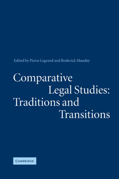 Cover for Pierre Legrand · Comparative Legal Studies: Traditions and Transitions (Hardcover Book) (2003)