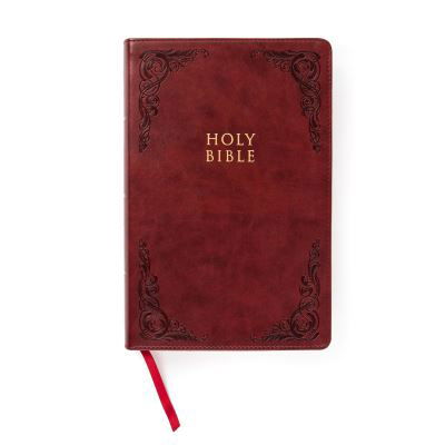 Cover for Csb Bibles By Holman · CSB Large Print Personal Size Reference Bible, Burgundy (Lederbuch) (2021)