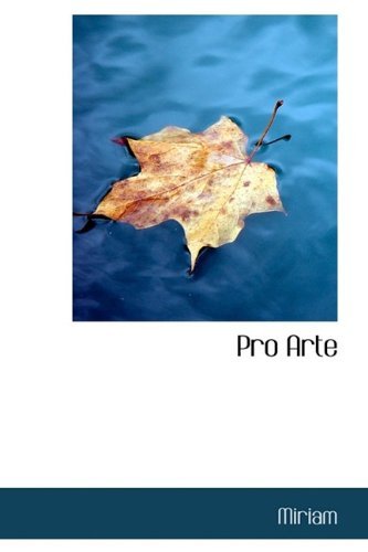 Cover for Miriam · Pro Arte (Paperback Bog) (2009)