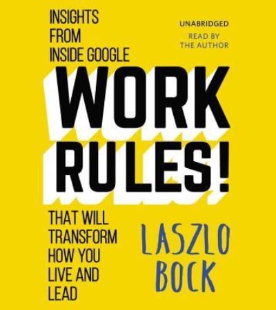 Cover for Laszlo Bock · Work Rules! (N/A) (2015)