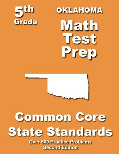 Cover for Teachers' Treasures · Oklahoma 5th Grade Math Test Prep: Common Core Learning Standards (Paperback Book) (2013)