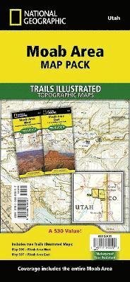 Cover for National Geographic Maps · Moab Area [Map Pack Bundle] - National Geographic Trails Illustrated Map (Kort) [2022nd edition] (2022)