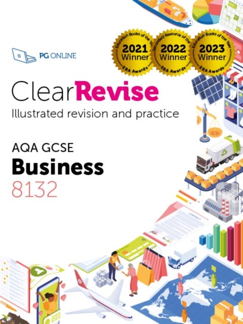Cover for PG Online Ltd · ClearRevise AQA GCSE Business 8132 (Pocketbok) (2024)
