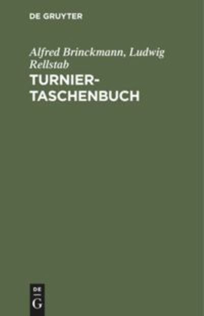 Cover for Alfred Brinckmann · Turnier-Taschenbuch [Schach] (Book) (1959)