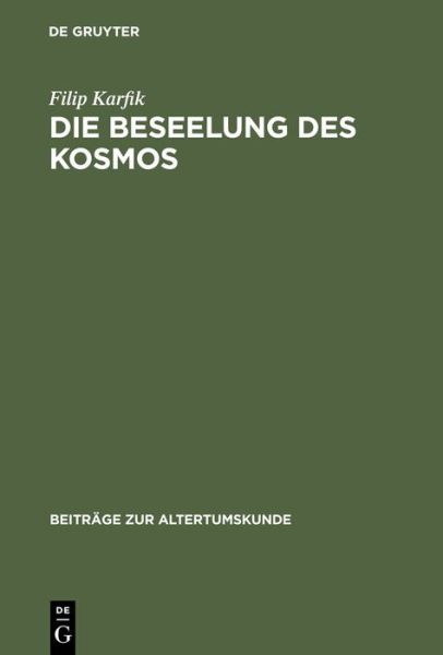 Cover for F. Karfik · Beseelung des Kosmos (Book) [German edition] (2004)