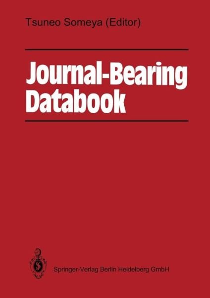Cover for Tsuneo Someya · Journal-bearing Databook (Paperback Book) (2014)