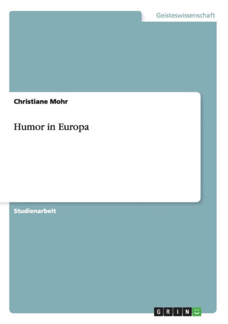 Cover for Christiane Mohr · Humor in Europa (Paperback Book) [German edition] (2012)