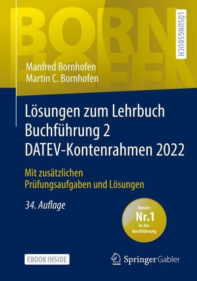 Cover for Manfred Bornhofen · Lösungen Zum Lehrbuch Buchführung 2 DATEV-Kontenrahmen 2022 (Book) (2023)