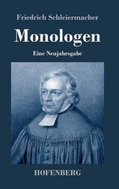 Cover for Friedrich Schleiermacher · Monologen (Inbunden Bok) (2016)