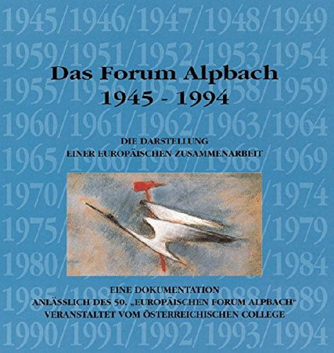 Cover for Auer · Das Forum Alpbach 1945-1994 (Book)