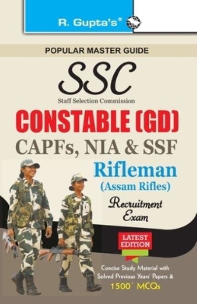 Cover for Rph Editorial Board · Sscconstable (Gd) in Itbpf / Cisf / Crpf / Bsf / SSB / Rifleman Exam Guide (Pocketbok) (2020)