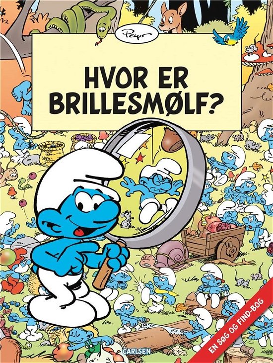 Cover for Peyo · Hvor er Brillesmølf? (Bound Book) [1th edição] (2021)